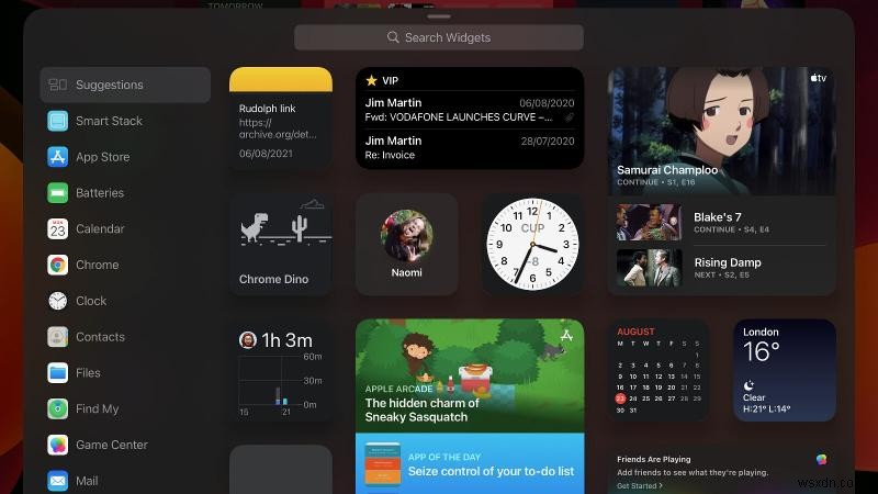 Cách thêm widget vào màn hình chính của iPad 