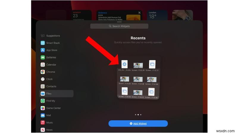 Cách thêm widget vào màn hình chính của iPad 