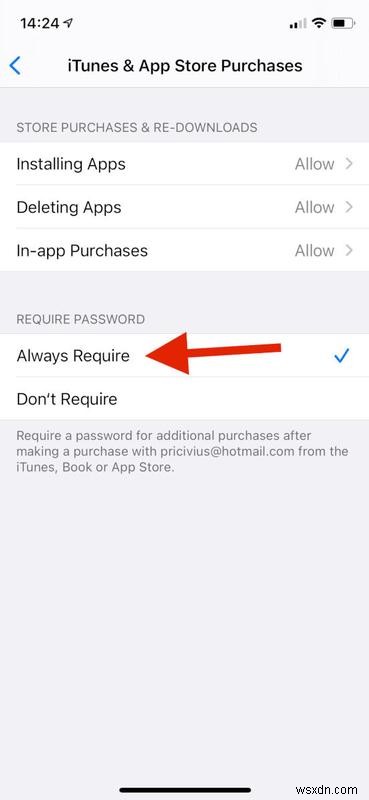Cách tắt tính năng mua hàng trong ứng dụng trên iPhone 