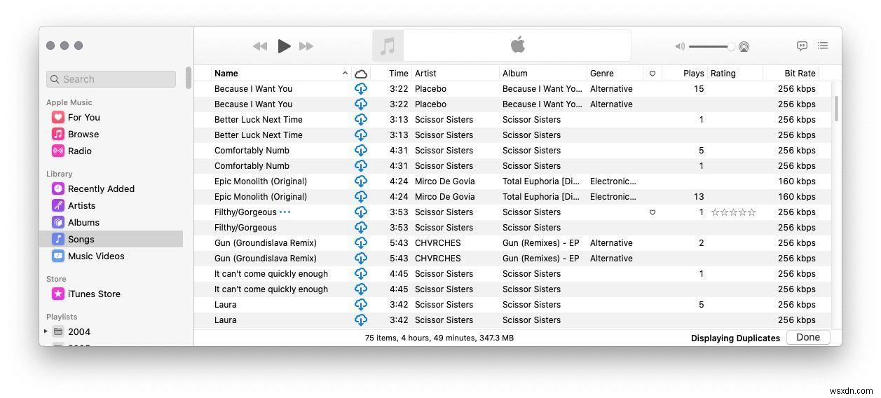 Cách xóa các bài hát trùng lặp trong iTunes và Âm nhạc 