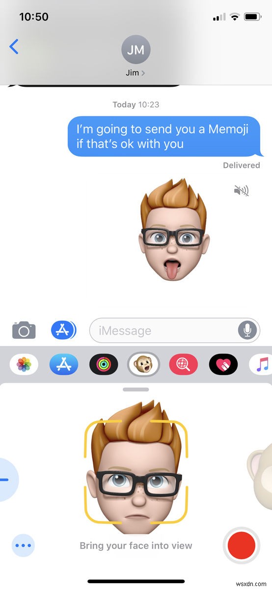 Cách tạo Memoji trên iPhone 