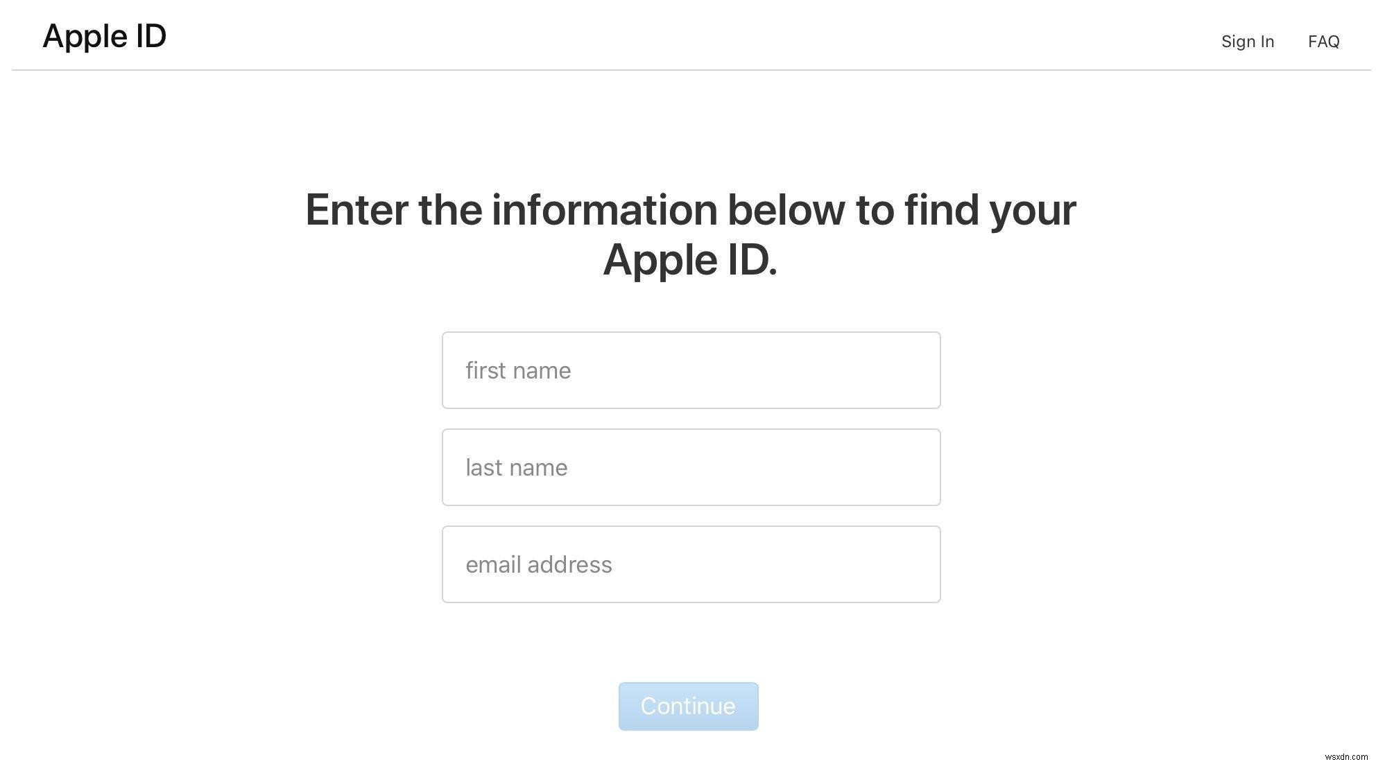 Cách đặt lại ID Apple 