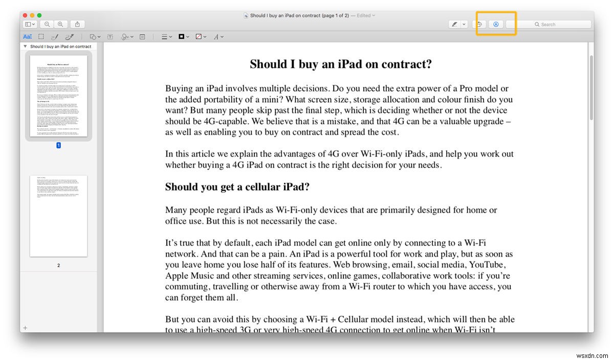 Cách ký một tệp PDF trên máy Mac 