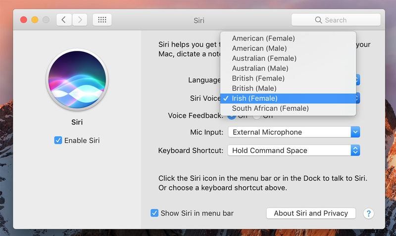 Cách sử dụng Siri trên Mac 