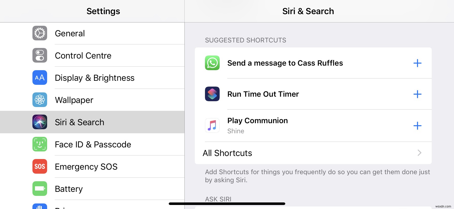 Cách sử dụng Phím tắt Siri 