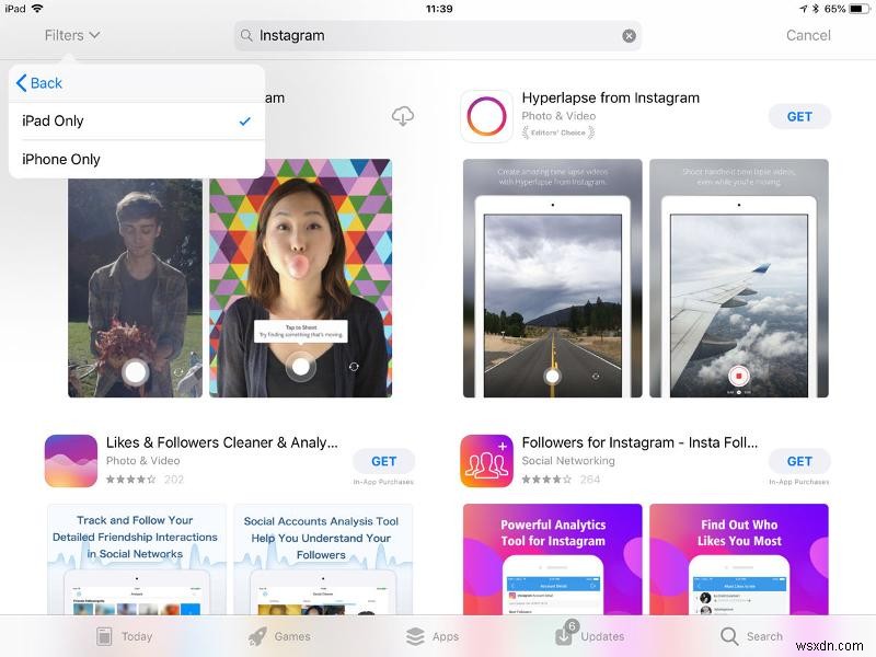 Cách truy cập Instagram trên iPad 