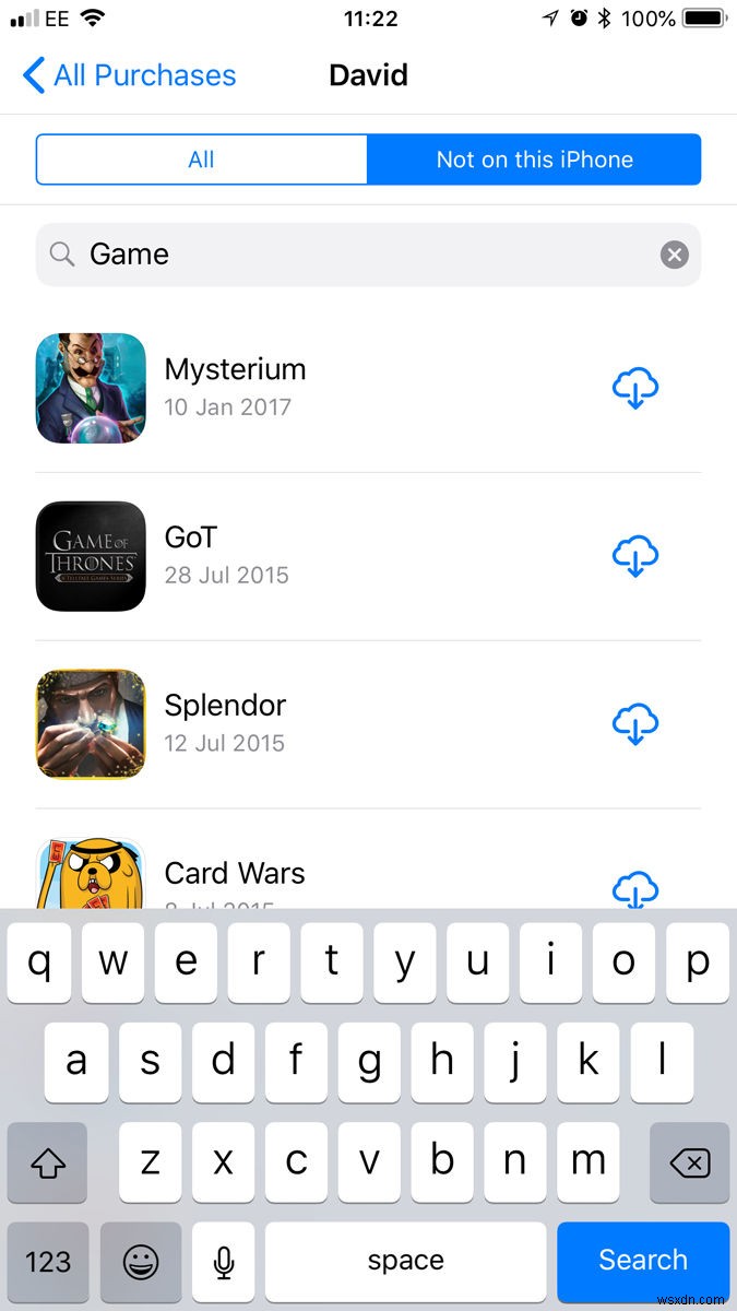 Cách tìm trang Đã mua trên App Store trên iPhone và iPad 