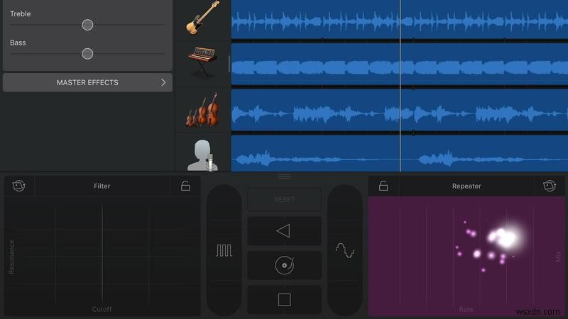 Cách chỉnh sửa trong GarageBand cho iPad và iPhone 