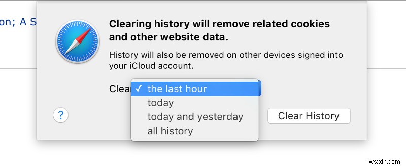 Cách xóa lịch sử duyệt web trên Mac 