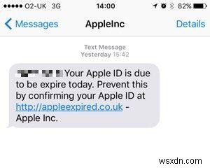 Cảnh báo:ID Apple của bạn sắp hết hạn hôm nay là một trò lừa đảo trực tuyến 