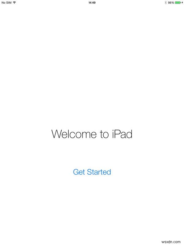 Cách thiết lập iPad mới 