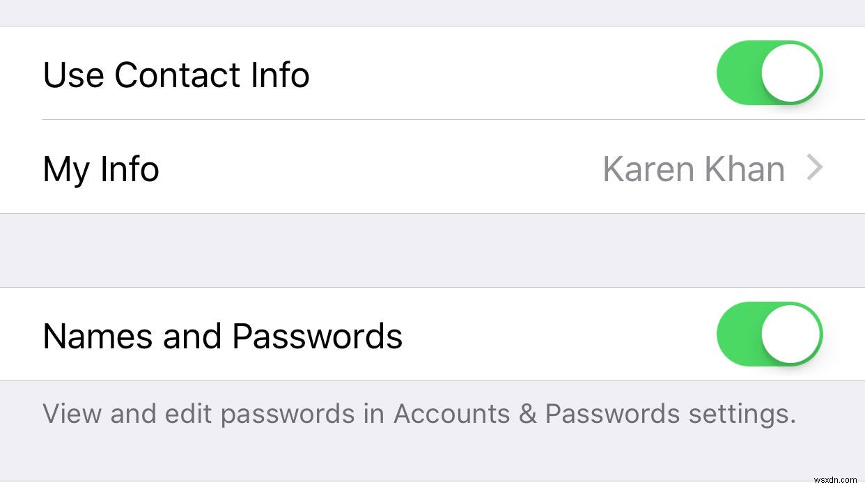 Cách tự động điền mật khẩu, thẻ ngân hàng, tên và địa chỉ trên iPhone 