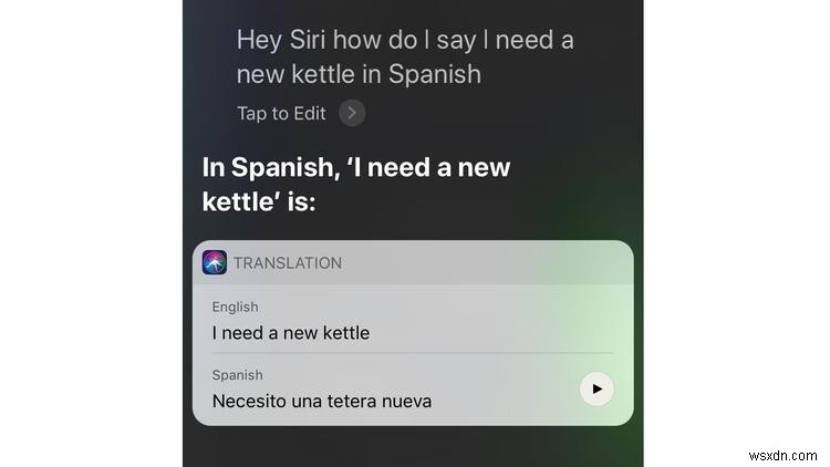 Cách dịch từ bằng Siri trên iPhone 