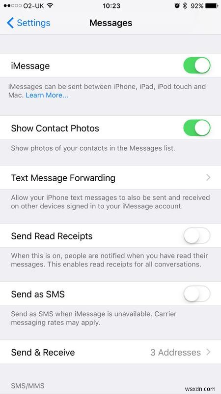 Cách đồng bộ hóa cuộc trò chuyện iMessage trên iPhone, iPad và Mac 