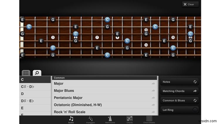 Cách học guitar trên iPad 