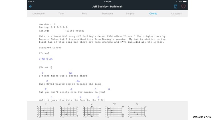 Cách học guitar trên iPad 