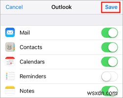 Sửa lỗi Danh bạ Outlook không đồng bộ với iPhone 2021 
