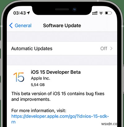 Làm cách nào để tải iOS 15 dành cho nhà phát triển Beta mà không cần tài khoản nhà phát triển? 