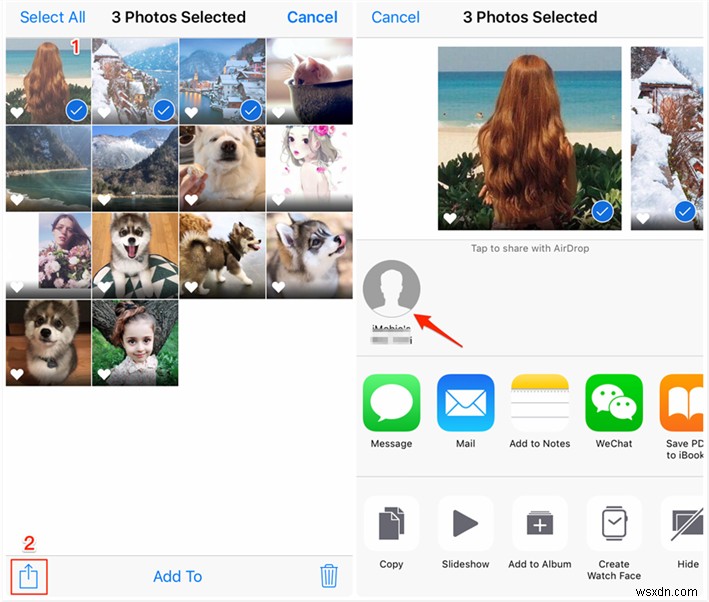 Làm thế nào để chuyển ảnh từ iPhone sang iPhone mà không cần iCloud 