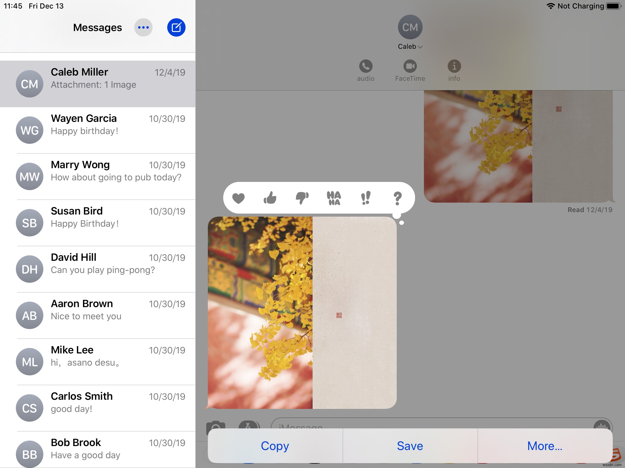 Cách chuyển ảnh từ tin nhắn / iMessage sang thư viện 