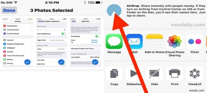 Cách Airdrop từ iPhone sang Mac 