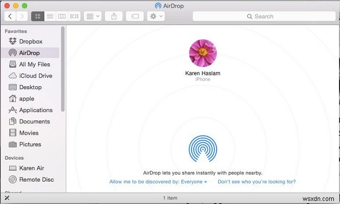 Cách Airdrop từ iPhone sang Mac 