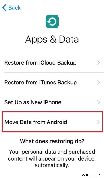 Làm thế nào để chuyển từ Motorola sang iPhone? 