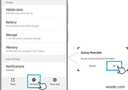 Khắc phục:Ứng dụng điện thoại Samsung gặp sự cố 