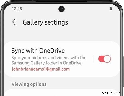 Di chuyển từ Samsung Cloud sang OneDrive 