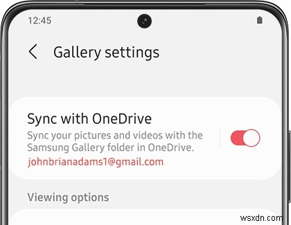 Làm thế nào để sao lưu Samsung vào OneDrive? 