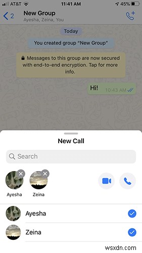 Cách thực hiện cuộc gọi nhóm WhatsApp 