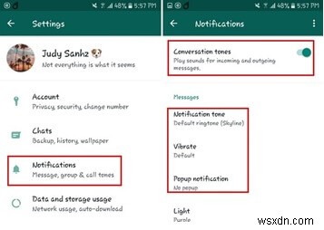 Cách tắt thông báo WhatsApp 