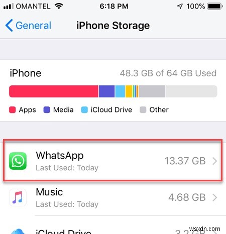 Cách giảm bộ nhớ WhatsApp trên iPhone và Android 