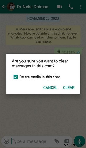 WhatsApp Xóa trò chuyện so với Xóa trò chuyện:Sự khác biệt là gì? 