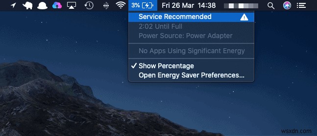 3 cách để khắc phục cảnh báo pin dịch vụ trên máy Mac 