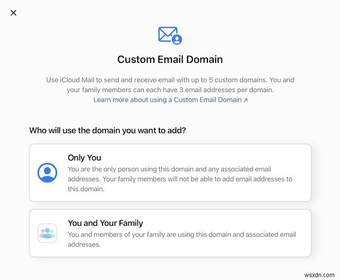 Cách sử dụng miền email tùy chỉnh với iCloud Mail 