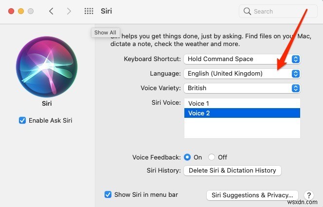 Cách thay đổi giọng nói và ngôn ngữ Siri trên Mac và iPhone 