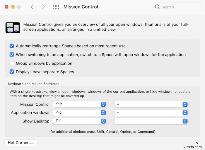 Cách sử dụng MacOS Hot Corners 