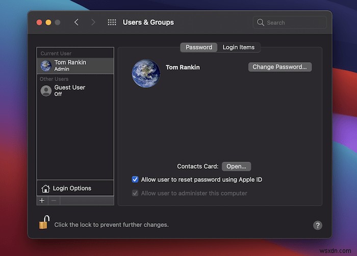 Cách thêm tài khoản người dùng mới trên máy Mac 