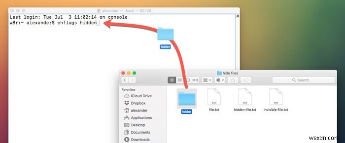 Cách ẩn tệp, thư mục và biểu tượng màn hình trên máy Mac 