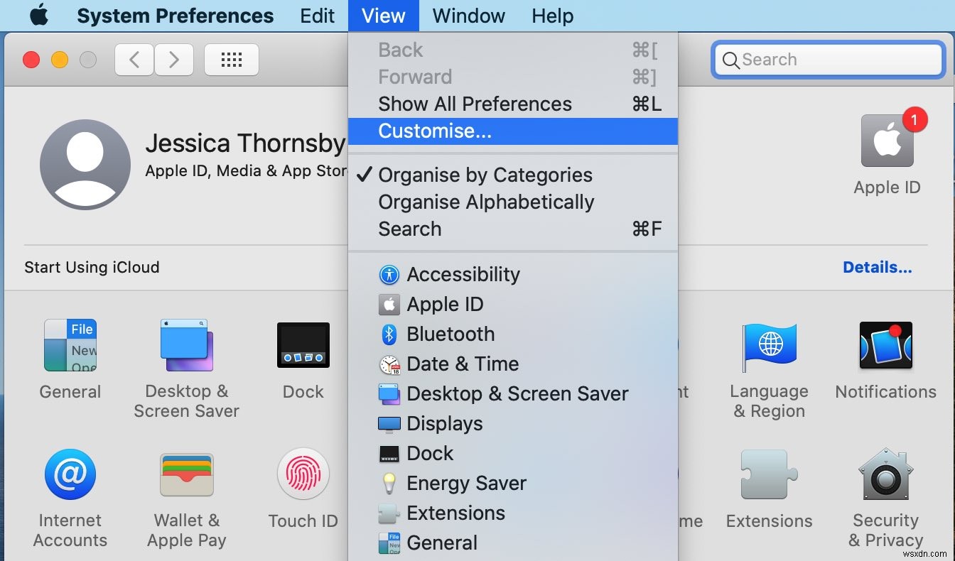 Cách xóa và sắp xếp các ô ưu tiên trong Mac 