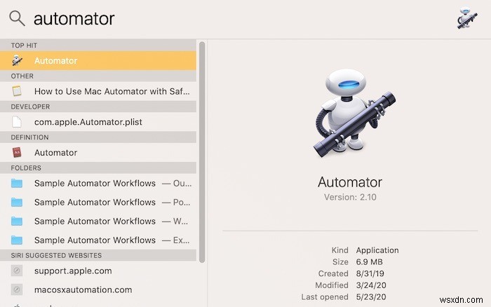 Cách sử dụng Automator trong macOS 
