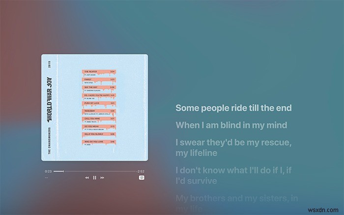 Cách sử dụng Lời bài hát được đồng bộ hóa theo thời gian với Apple Music 