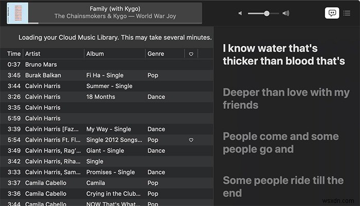 Cách sử dụng Lời bài hát được đồng bộ hóa theo thời gian với Apple Music 