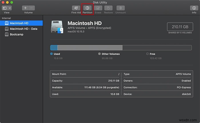 Cách phân vùng ổ đĩa trong macOS 