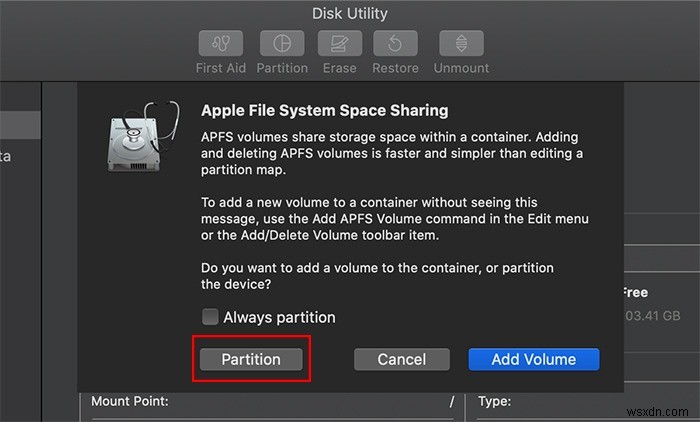 Cách phân vùng ổ đĩa trong macOS 