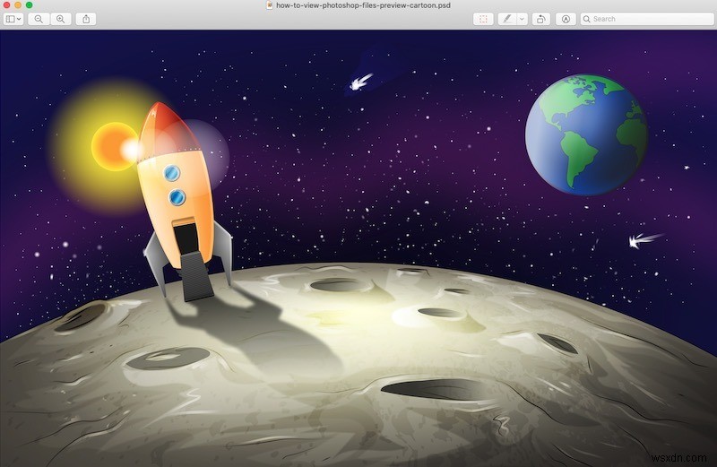 Cách xem tệp Photoshop trên máy Mac mà không cần Photoshop 