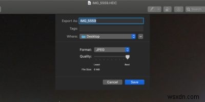 Cách chuyển đổi tệp HEIC sang JPG bằng bản xem trước trên máy Mac 
