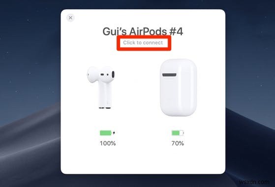 Cách kết nối Airpods với máy Mac 