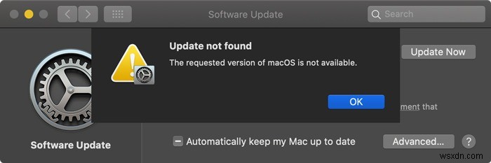 Cách tải xuống phiên bản trước của macOS 